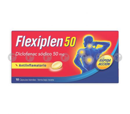 FLEXIPLEN 50 MG. CJ X 10 CAPS. BLANDAS
