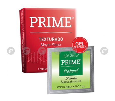 PRIME TEXTURADO (CJ X 3 UD.+ GEL LUBR.X 1 GR.) UNID.
