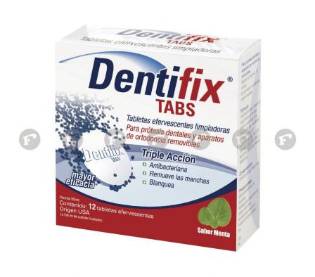 DENTIFIX TABS EFERVESCENTE CJ X12 TABL.