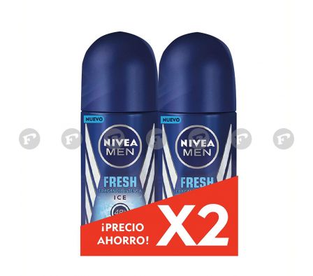 Nivea deo rolllon ice men 50% menos en el 2do*-