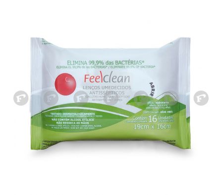 Feel clean toallitas antisepticas uso familiar x16 unidades