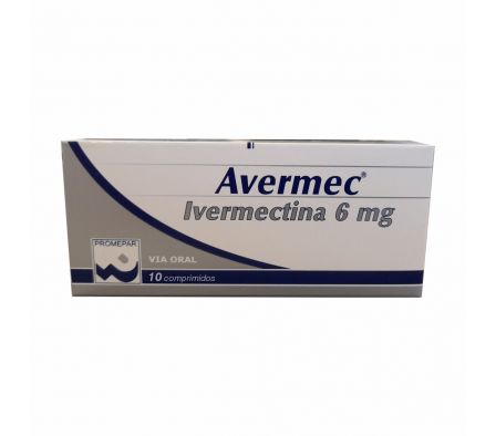 IVERMECTINA 6 MG. AVERMEC CJ X 10 COMP.