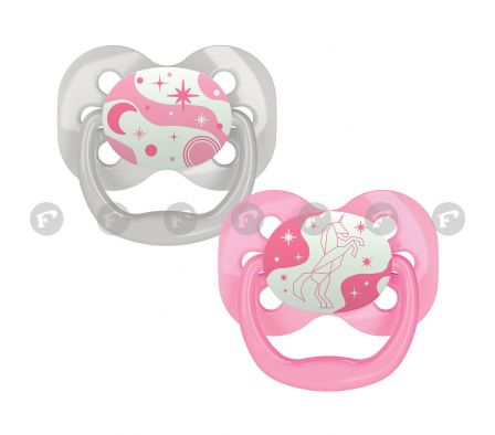 Dr.Browns chupete ad noct +0m a 6 x 2 rosa pa12003