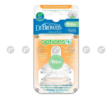 Dr.Browns tetina b/ancha y-cut x2 wny201