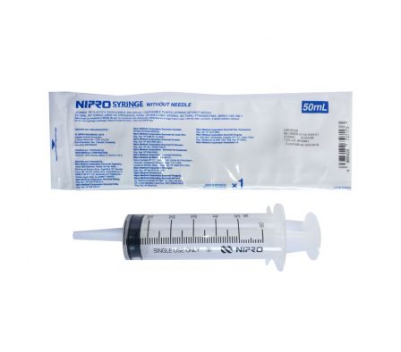 JERINGA NIPRO S/A C/ PICO JD-50C/IB UNID. X 50 ML.