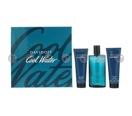 Davidoff cool water edt 125ml + shgel+ash