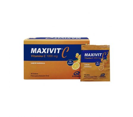 MAXIVIT C VITAMINA C 1000 MG EXHIB. X 30 SOBRES