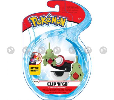 Jazwares pokemon clip n go larvitar