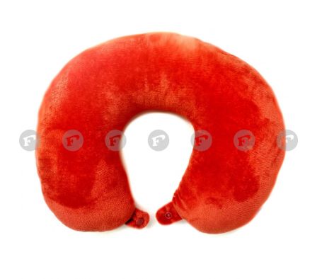 Peluche almohada cuello naranja 33x27