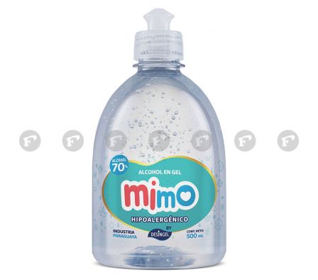 ALCOHOL GEL 70% MIMO ENVASE X 500 ML.