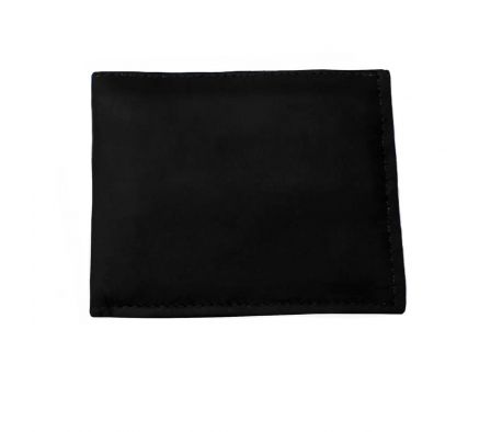 Billetera caballero lisa negra