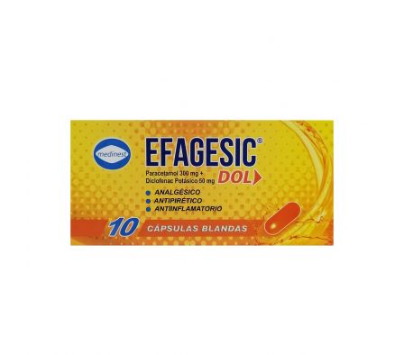 EFAGESIC DOL CJ X 10 CAPS. BLANDAS