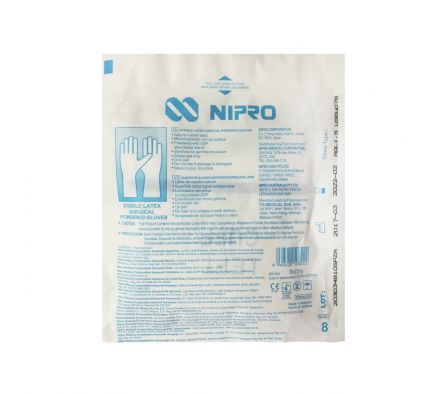 GUANTE ESTERIL Nº 8   NIPRO SOBRE X 1 PAR
