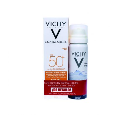 Vichy capital soleil spf50 matificante 3 en1+ mineral