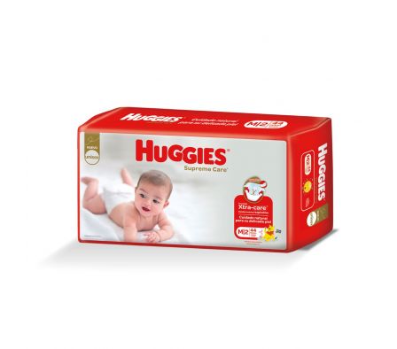 huggies natcare mediano supreme unisex x 44 unid