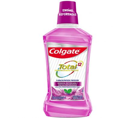 COLGATE PLAX ENJ.BUCAL TOTAL12 ENCIAS REFORZADAS 500 ML