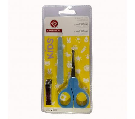 Mundial kit manicura baby mix celeste BC-199A