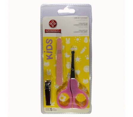 Mundial kit manicura baby mix rosado BC-199R