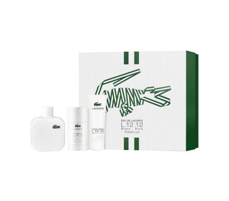 LACOSTE BLANC (EDT 100 ML+DEO +SHOWER GEL)