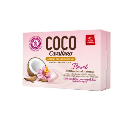 Cavallaro jabon coco floral  caja 100 gr