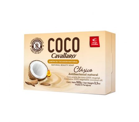 Cavallaro jabon coco clasico caja 100 gr
