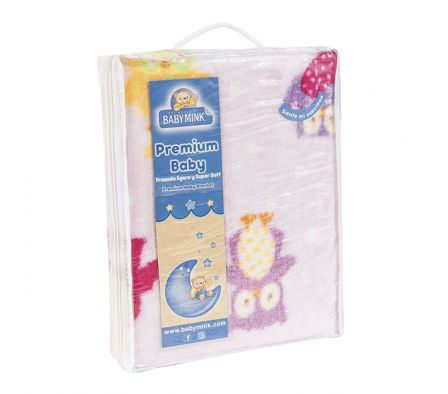 BABY MINK COBERTOR ROSA PREMIUM BABY 6472
