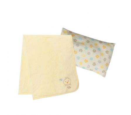 BABY MINK FRAZADA+ALMOHADA COLOR AMARILLO 1910