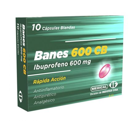 BANES 600 CB CJ X 10 CAPS. BLANDAS