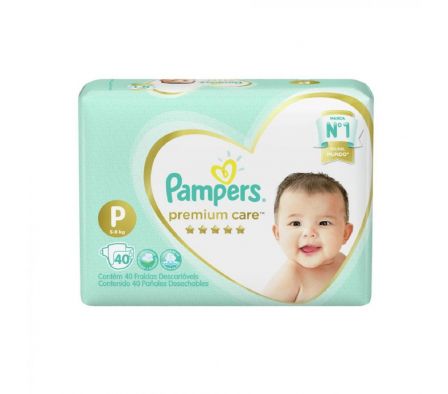 Pampers premium care pequeño x 40 unid