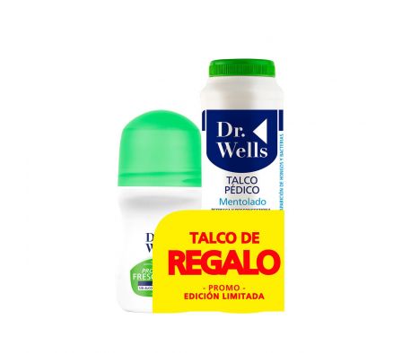 DR WELLS DEO ROLLON PTOTEC SECA + TALCO DE OBSEQUIO
