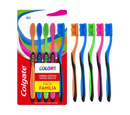 Colgate cepillo pack familia x5