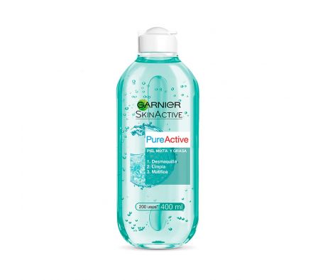 Garnier skinact pure active agua micelar todo en 1 fr 400 ml