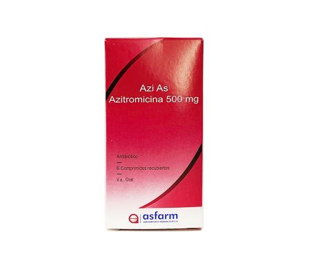 AZI AS 500 MG.CJ X 6 COMP. REC
