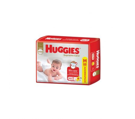 huggies natcare mediano supreme unisex x 68 unid