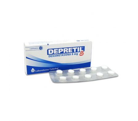 Depretil 8 Dexametasona 8 mg - Caja de 10 comprimidos
