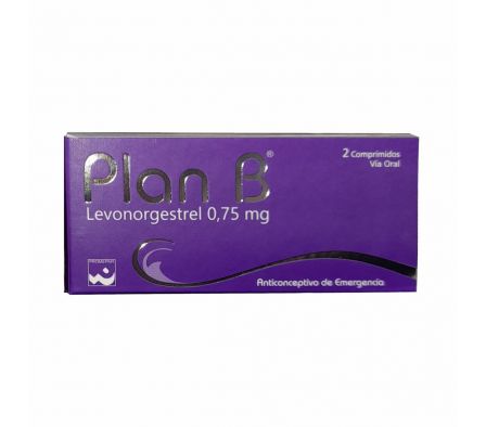 Plan B Levonorgestrel 0,75 mg - Caja de 2 comprimidos