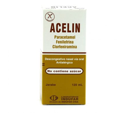 ACELIN JARABE CJ X 120 ML.