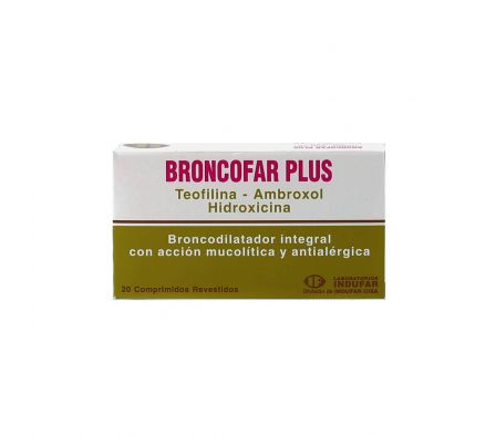 BRONCOFAR PLUS CJ X 20 COMPRIMIDOS