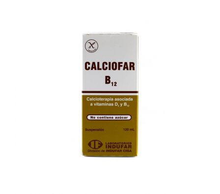 CALCIOFAR B12 JARABE CJ X 120 ML.
