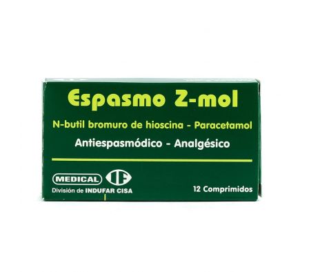 ESPASMO Z-MOL CJ X 12 COMPRIMIDOS