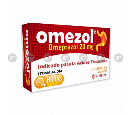 OMEZOL 20 MG. CJ X 10 CAPSULAS