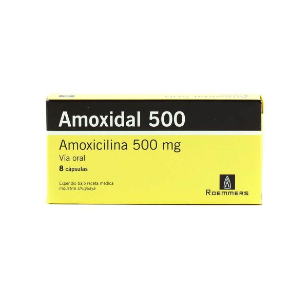 Amoxidal 500 Amoxicilina 500 mg - Caja de 8 comprimidos