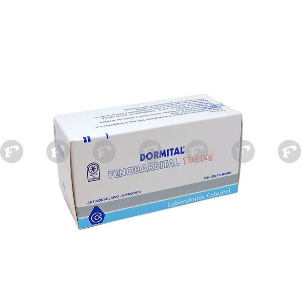 Dormital Fenobarbital 100 mg - Caja de 100 comprimidos