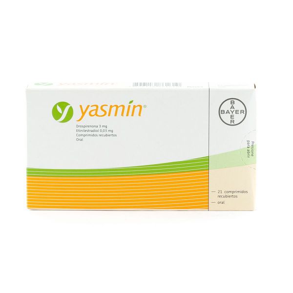Yasmin Drospirenona 3 mg Etinilestradiol 0,03 - Caja de 21 comprimidos