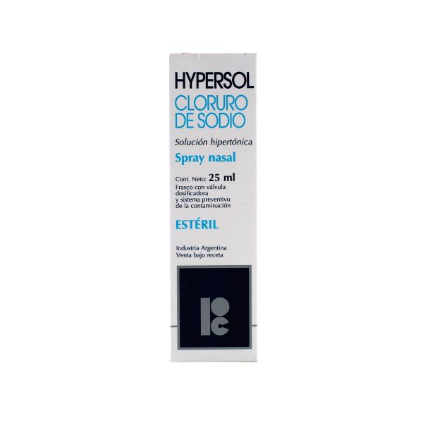 Hypersol Cloruro De Sodio Spray Nasal Frasco De 25 Ml