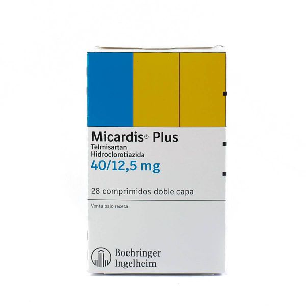 Micardis ® Plus Telmisartan Hidroclorotiazida 40 125 Mg Caja De 28 Comprimidos Doble Capa 