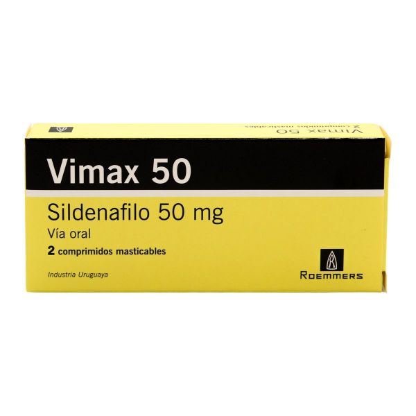 Sildenafil 50mg X 2 Tabletas Masticable