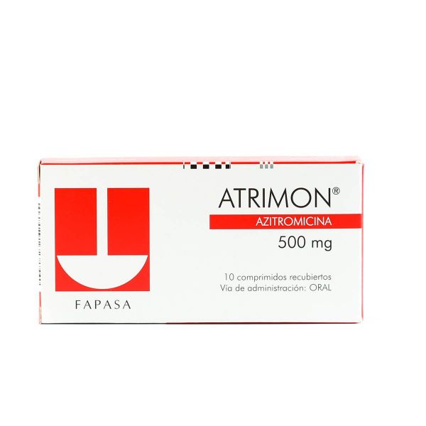 Atrimon Azitromicina 500 mg - Caja de 10 comprimidos