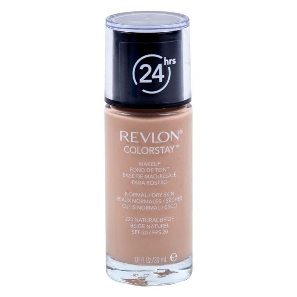 Revlon Colorstay Base De Maquillaje Para Rostro Combinación Aceitoso Cutis  Normal Seco Natural Beige Nº 220 - Frasco de 30 ml
