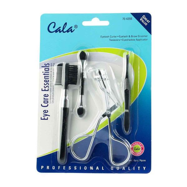 Cala Eye Care Essentials Kit Cuidado De Los Ojos 70-435B - Kit de 1 mini  peine + 1 aplicador de sombra + 1 rizador + 1 pinzas